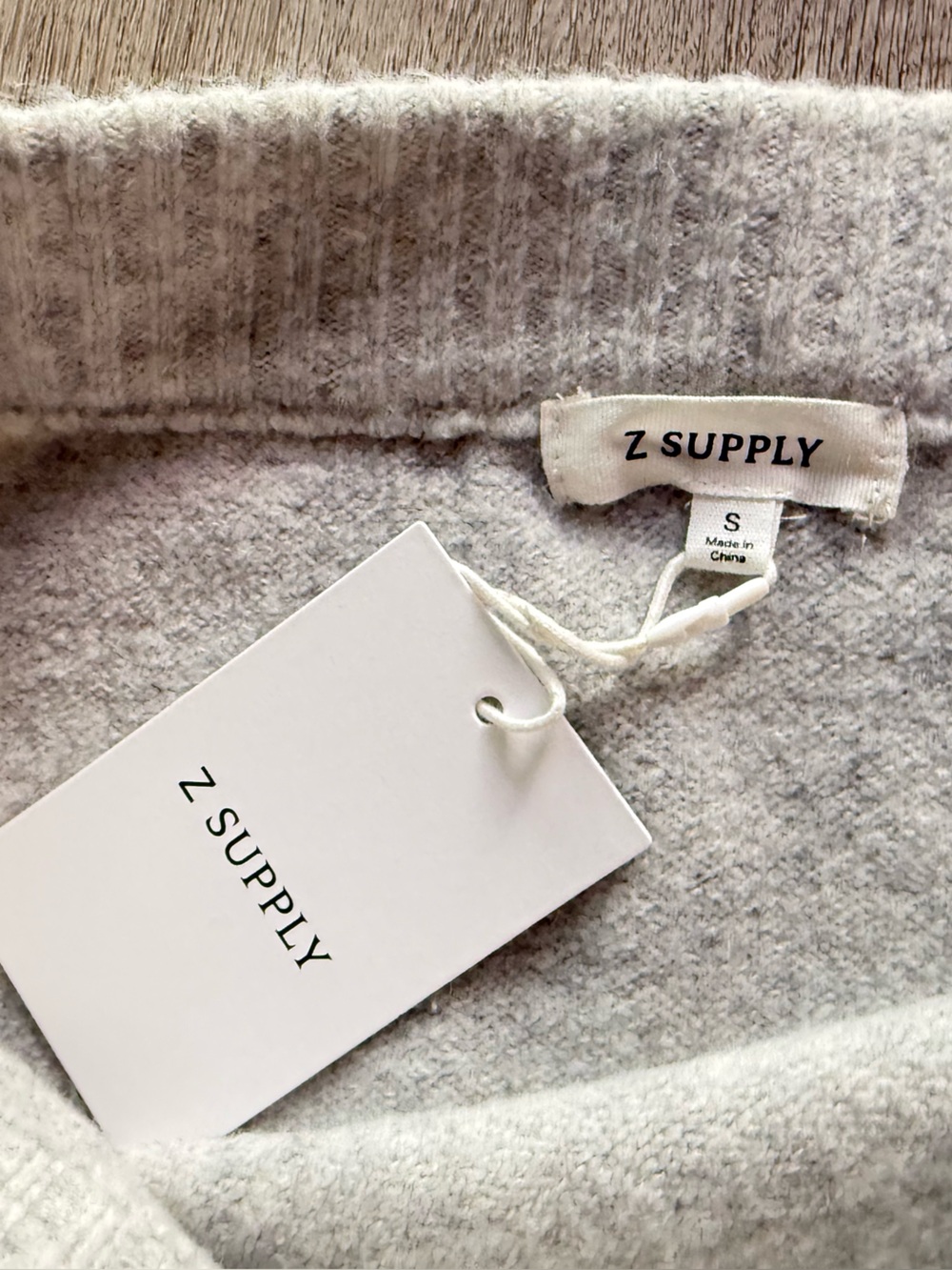 z supply cozy moment grey sweater midi knit skirt size small NEW - Picture 9 of 11